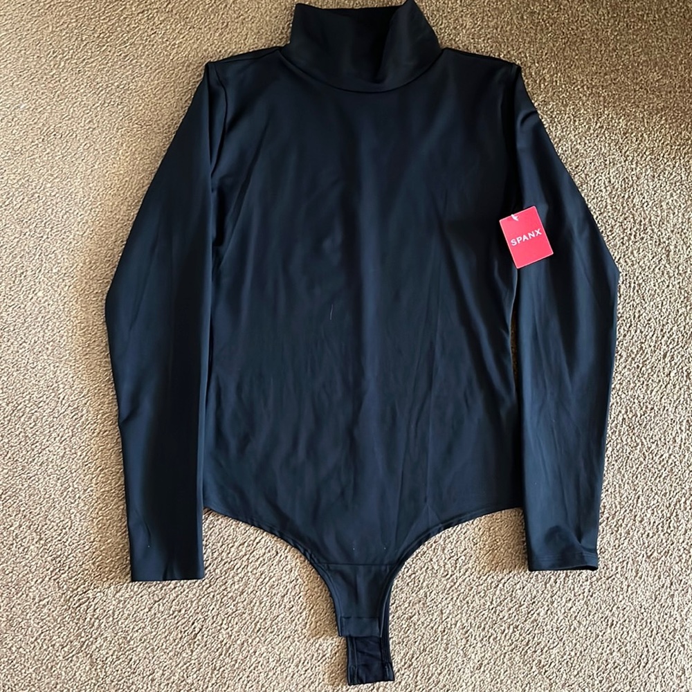 Spanx Suit Yourself Long Sleeve turtleneck thong bodysuit